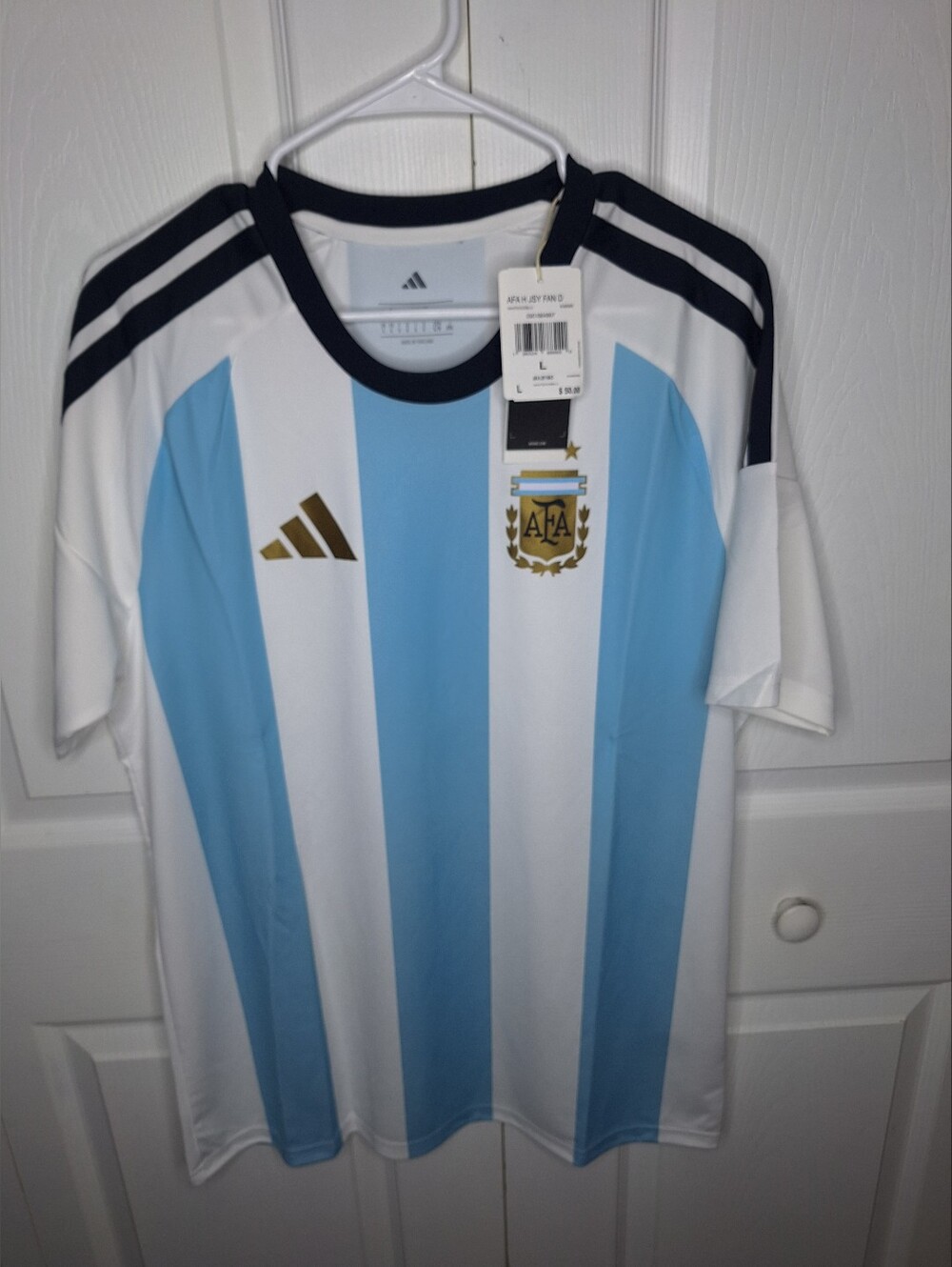 Adidas Argentina 26 Home Fan Jersey size Large KA8069